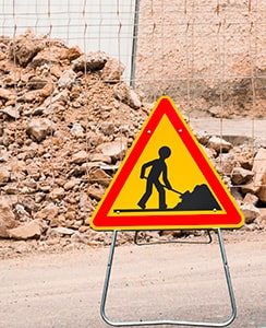 Panneau attention chantier AK5