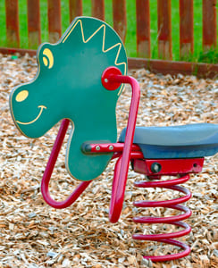 Jeu pour enfant sur ressort