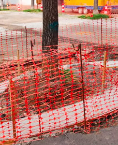 Grillage de chantier