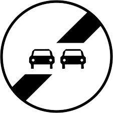 Panneau B34 - Interdiction de dépasser pour les voitures