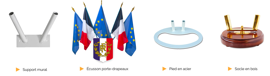 support drapeaux