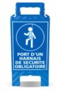 Chevalet de signalisation obligation du port du harnais de sécurité 