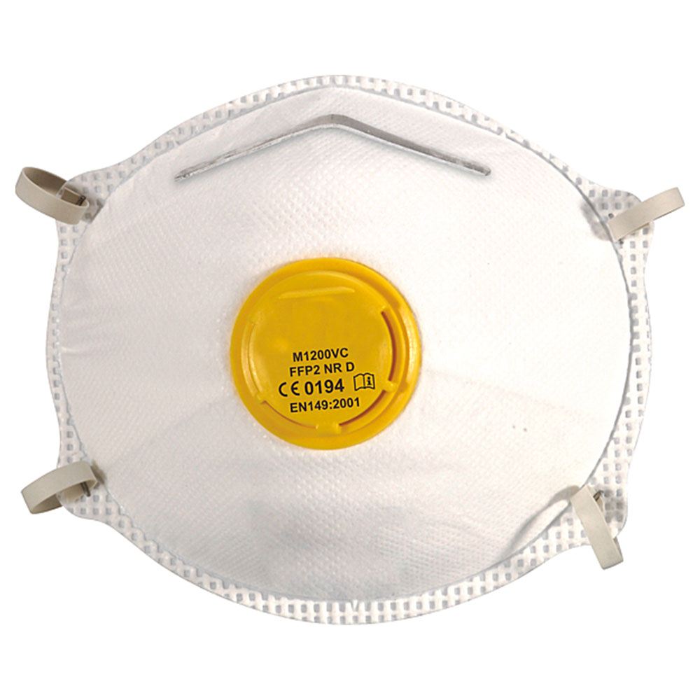 Masque antipoussière coque spécial gaz acides FFP3 R D avec
