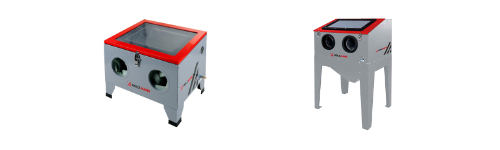 cabines de sablage 220 L et 90 L professionnelles