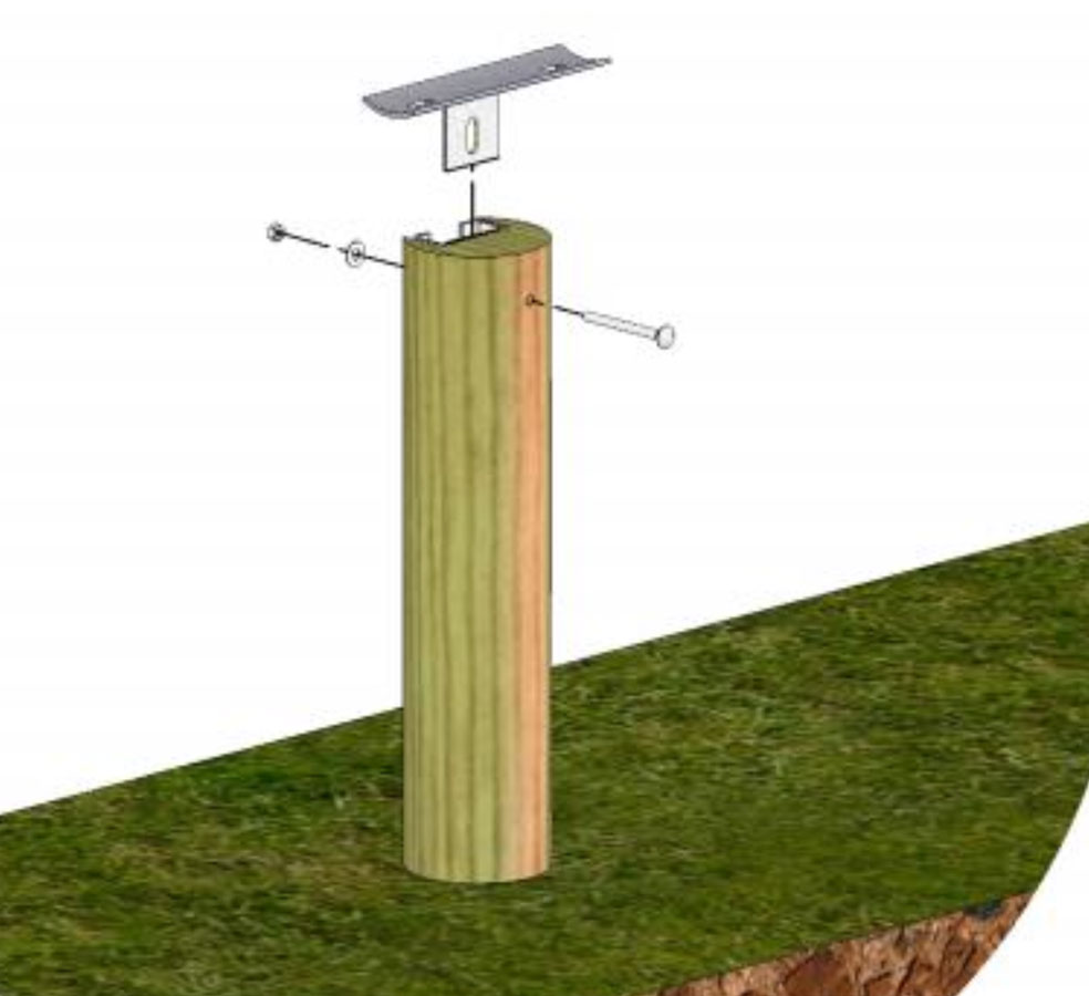 Installation de la glissière en bois (étape 3)