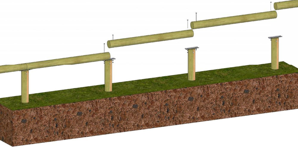 Installation de la glissière en bois (étape 5)