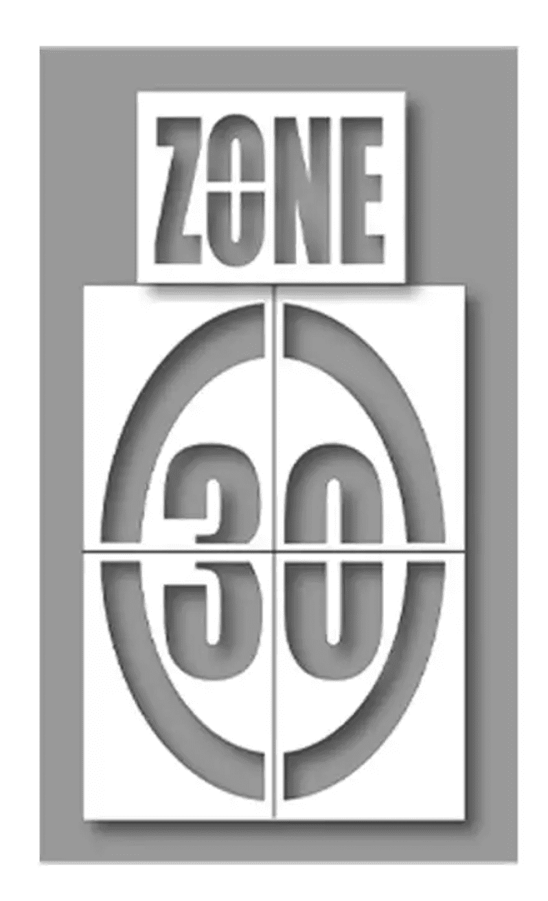 Pochoir zone 30