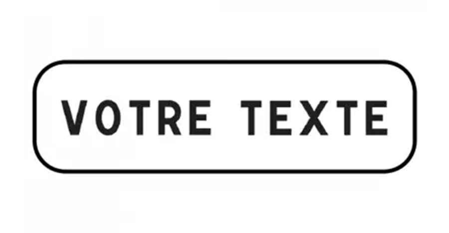 panonceau m9z à personnaliser