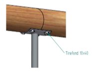 tirefond main courante muret