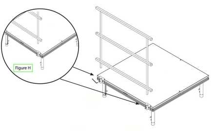 Installation du garde corps étape 1