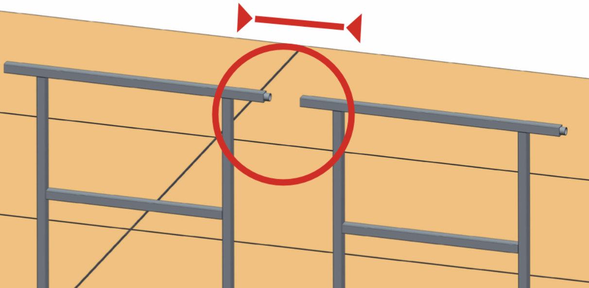 Fixation des gardes corps