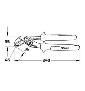 Dimensions pince multiprise