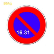 Panneau de signalisation B6A3