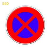 Panneau de signalisation B6D