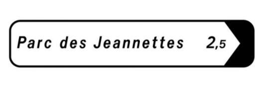 Panneau de direction D29b