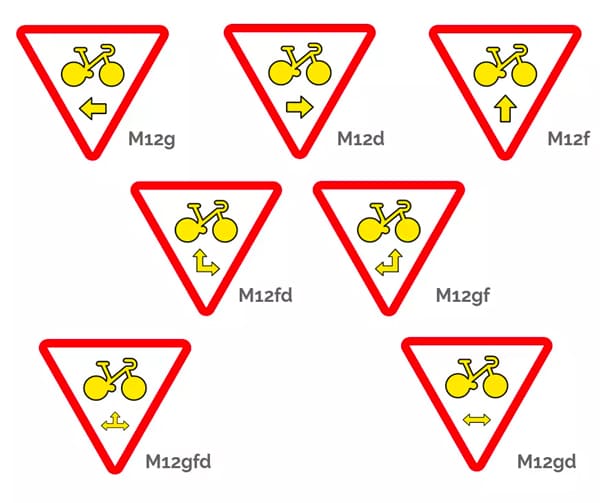 Différents types de panneau M12