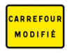Panneau d'indication KC1 carrefour modifié 