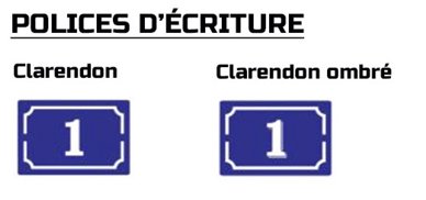 Polices d'écriture clarendon et clarendon ombré
