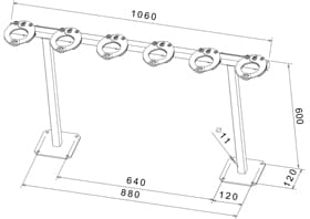 Fixation range trottinettes sur pied