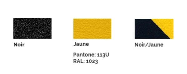 Coloris de la bande adhésive antidérapante repositionnable
