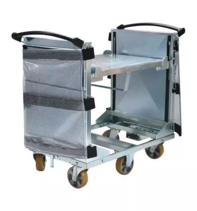 Chariot ergonomique volets anti-chute