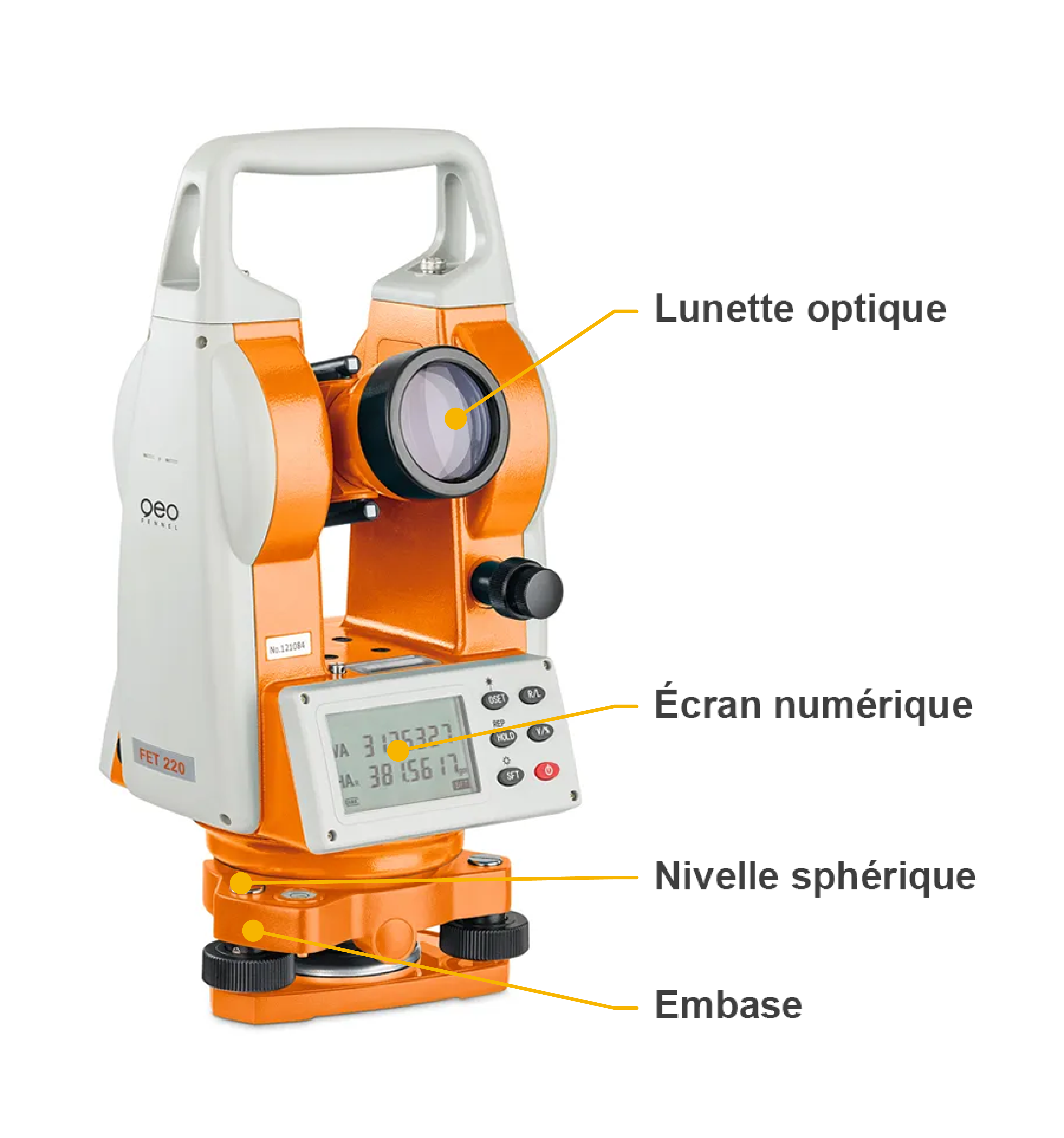 description théodolite de chantier automatique