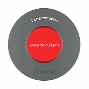 Barbecue pour espace public électrique avec zone de sécurité