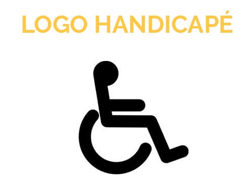 Logo Pochoir Handicapé PMR