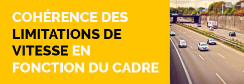 Homogénéité des limitations de vitesse en fonction du cadre urbain 