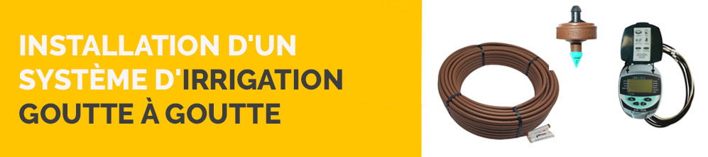 Installation d'un système d'irrigation goutte à goutte